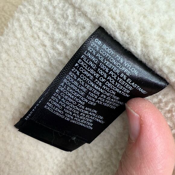 The North Face Women’s Cuchillo Jacket Black Sherpa Size Large - Picture 10 of 10